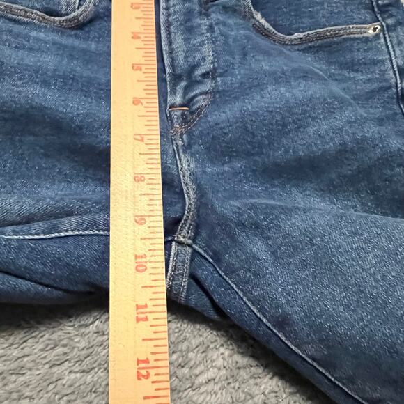 Good American Jeans Womens 0-25 Straight Mid Rise Blue Ankle - Picture 8 of 10